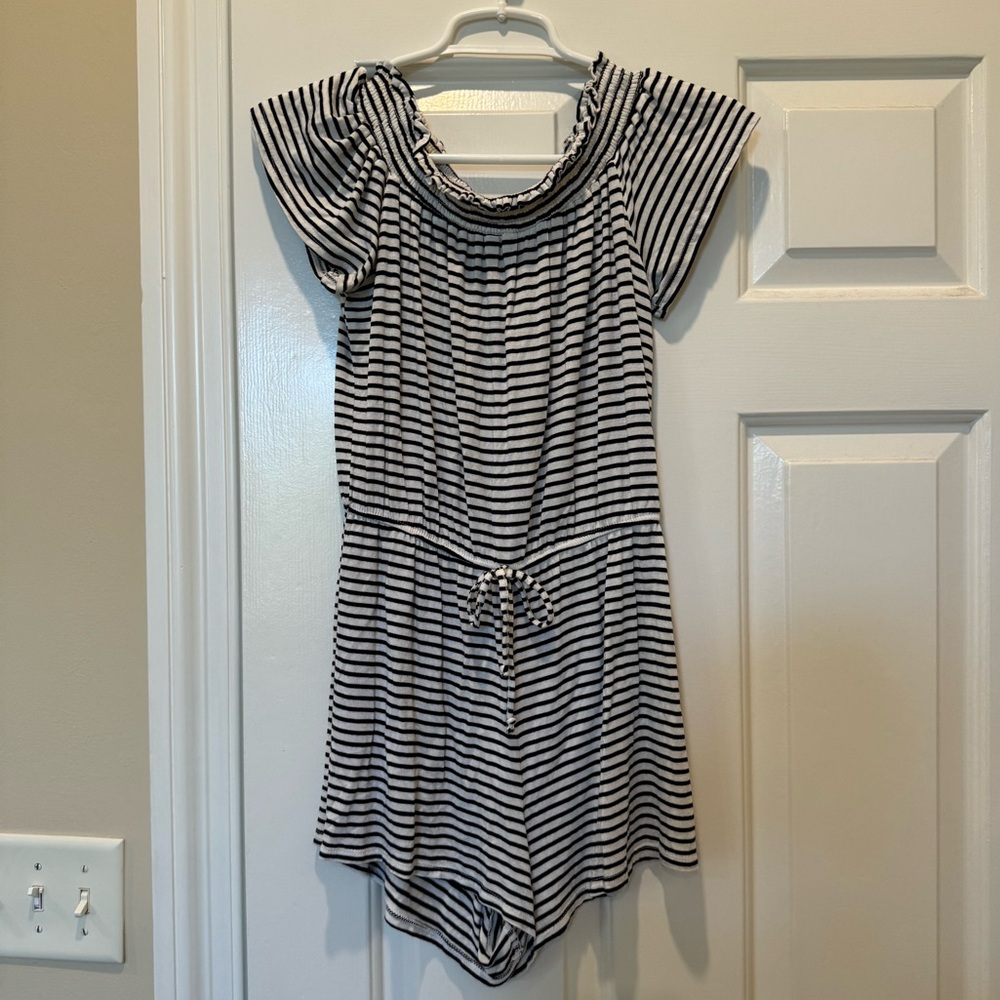 Off-the-shoulder romper